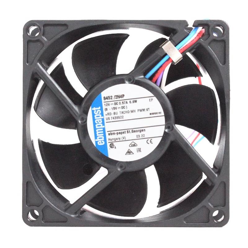 德国原装845线199792/2H4P801252V0散.57A6.8W4轴流热风扇PWM控制