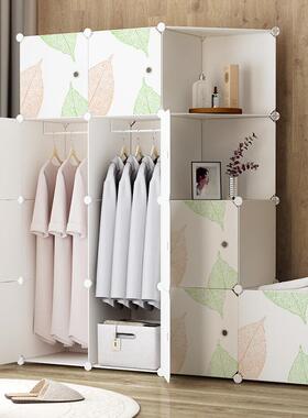 7简易布衣料柜RYN折叠塑组装W家用现代简约卧室木小衣橱实收纳柜