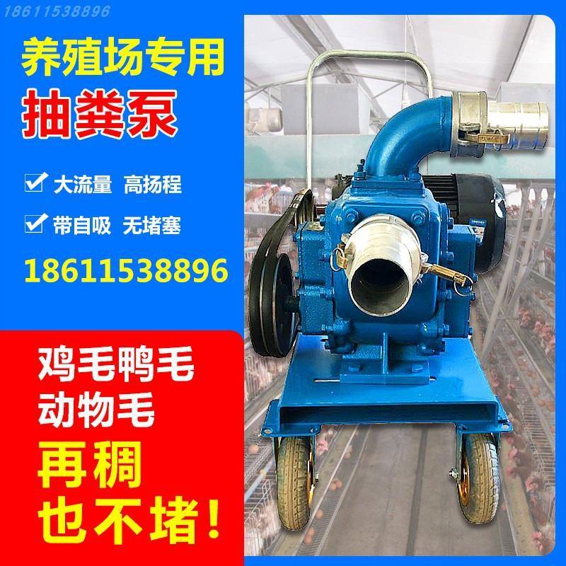 打井泥浆直泵小型流抽粪泵养殖场4吸8v无堵SPV塞泥自化粪池浆泵