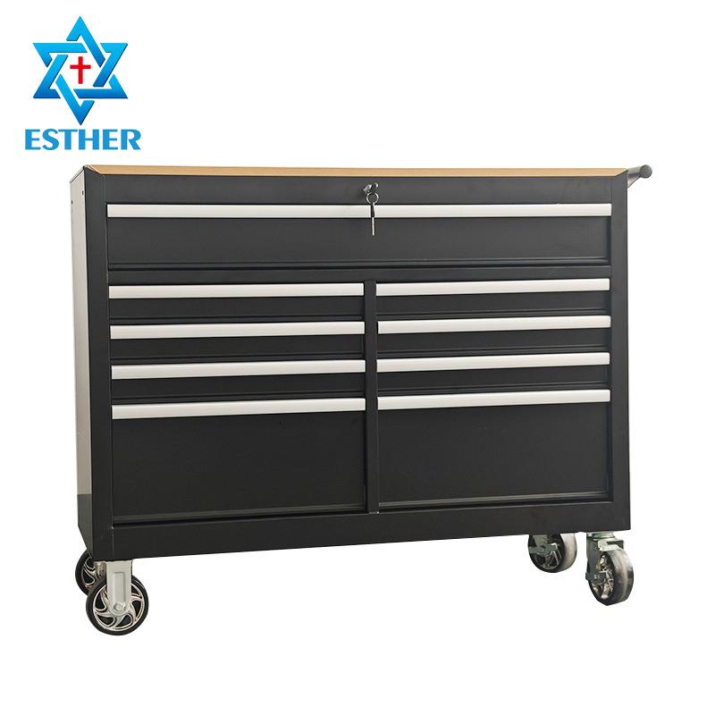 工9抽木移动作台工具IAK柜爆款理发店工工具车加长板重型具柜