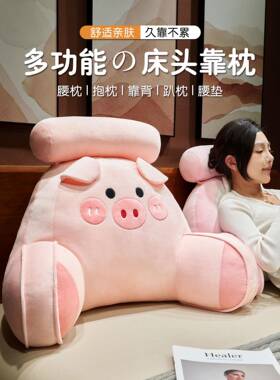 ?床头靠枕靠垫软大靠背学发玩生宿舍手OCZ机包沙护腰抱枕床上靠背