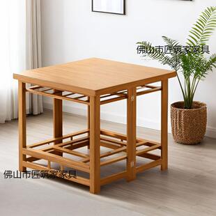 懒火桌烤家用多功能可折叠湖南取YTL暖桌竹烤火架套装人架烤火绢