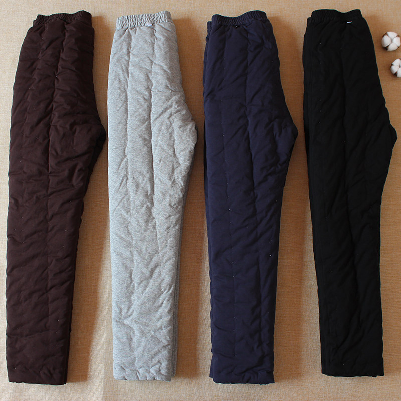 纯棉花手工秋冬季男士成人大人高腰棉裤长裤内穿保暖加厚贴身棉服