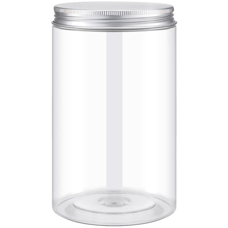 大号收纳盒10铝盖塑料瓶透明密封罐烘焙食品包装罐子饼干桶奶枣瓶