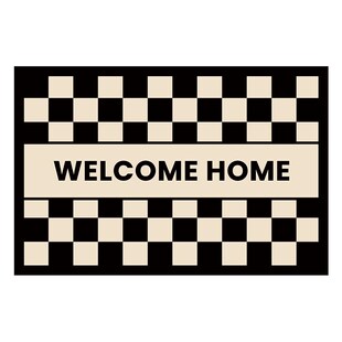 简约黑白入户门地垫丝圈门垫玄关大门口脚垫家用防尘耐磨防滑地毯