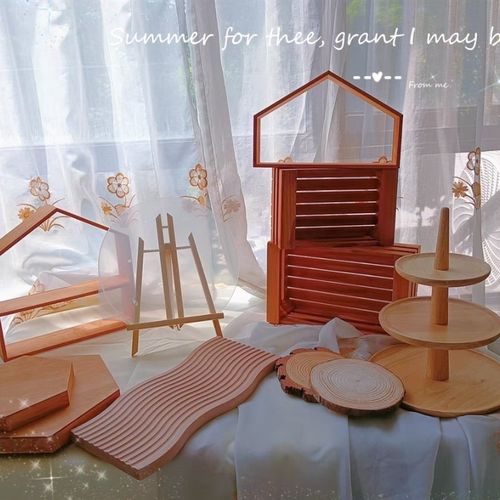 全新木制甜品台架子摆台摆件松木摆件甜品台茶歇订婚宴户外摆台