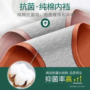 大码 女纯棉全棉抗菌产后高腰收腹收小肚子女士妈妈 200斤胖mm内裤