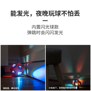 狗狗猫咪玩具球宠物耐咬幼犬弹力逗猫铃铛狗发光球球磨牙狗狗玩具