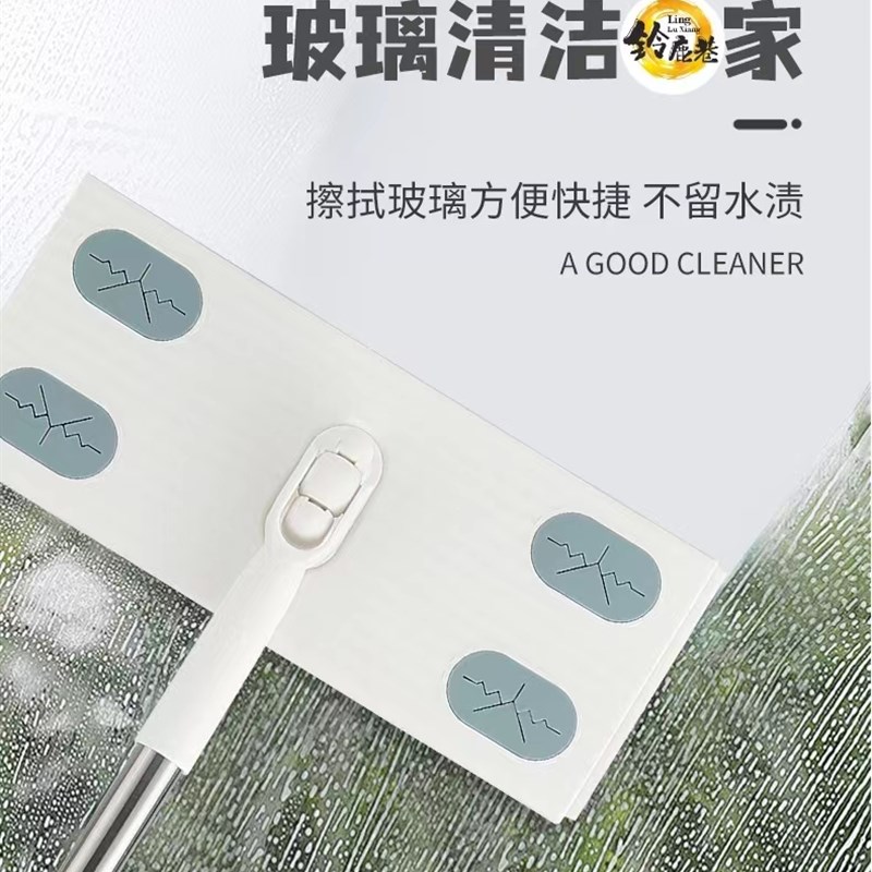 铃鹿巷家用静电除尘拖把湿纸巾一次性免手洗懒人墩布清洁平板地拖