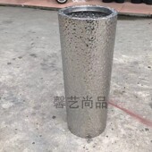颜色 式 不锈钢花瓶 美陈落地花器水波纹台面花盆金属花钵可定制款