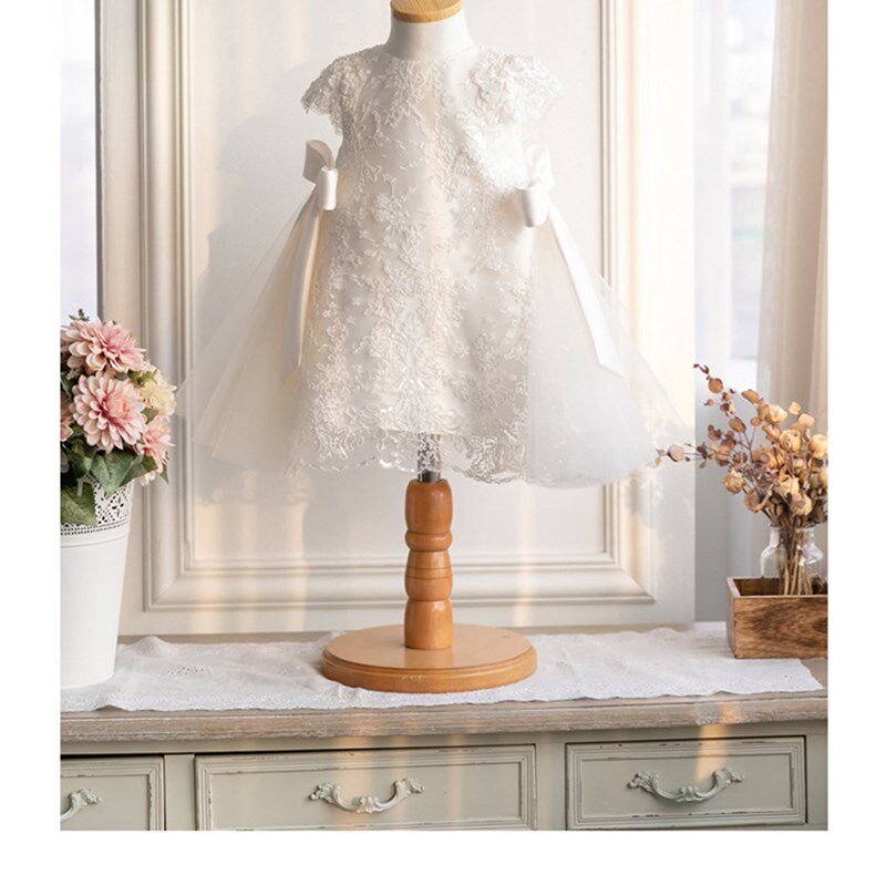 小女孩宝宝周岁礼服5蕾丝连衣裙6生日礼服7女童8儿童公主裙9-12岁