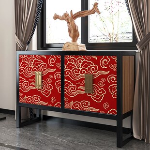 柜门贴纸自粘中式复古改造家具衣柜鞋柜子3d立体翻新玻璃改色装饰