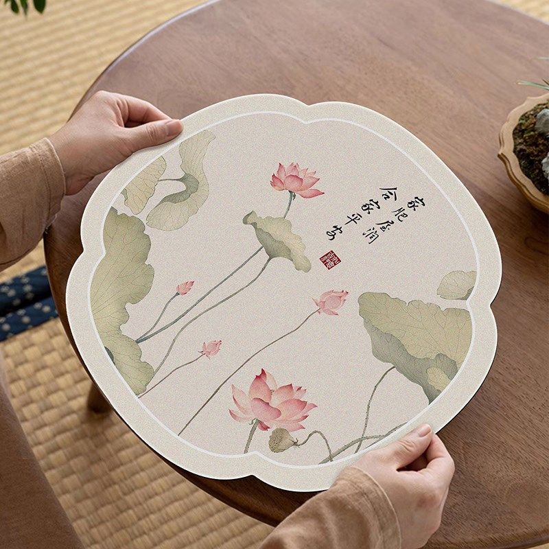 禅意茶席新中式茶杯垫硅藻泥沥水垫茶桌茶台茶几茶具隔热吸水垫,居家布艺,餐垫,淘宝优惠券,粉丝福利购,淘宝优惠卷
