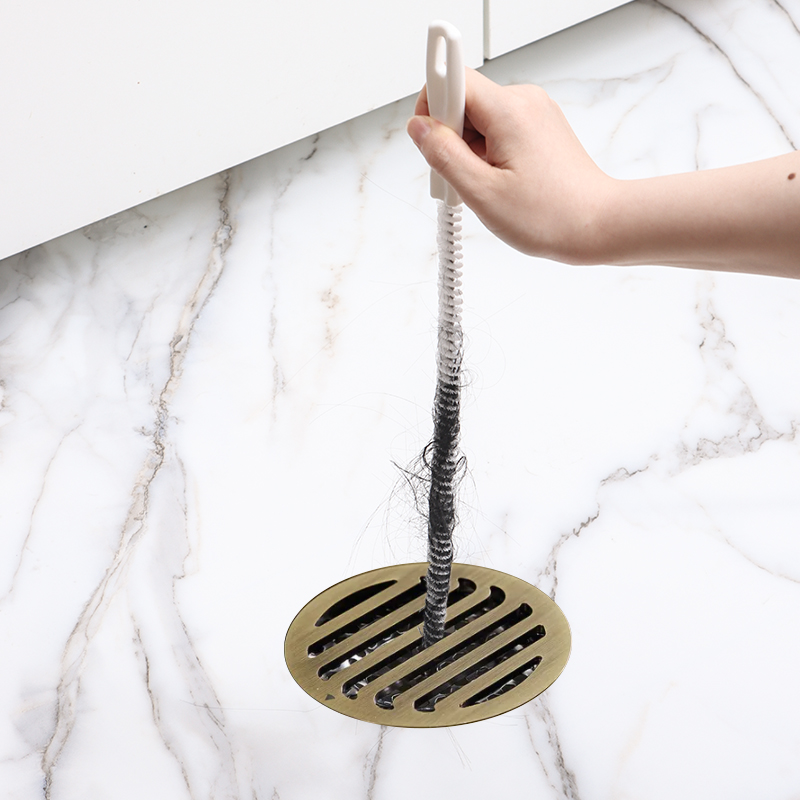 通下水道管道疏通神器家用手动头发防堵塞清理刷子厨房水槽清洁棒