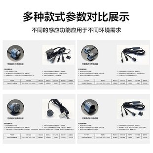 低压12V24V门控衣柜橱柜灯感应开关集分控触摸开关人体手扫感应器