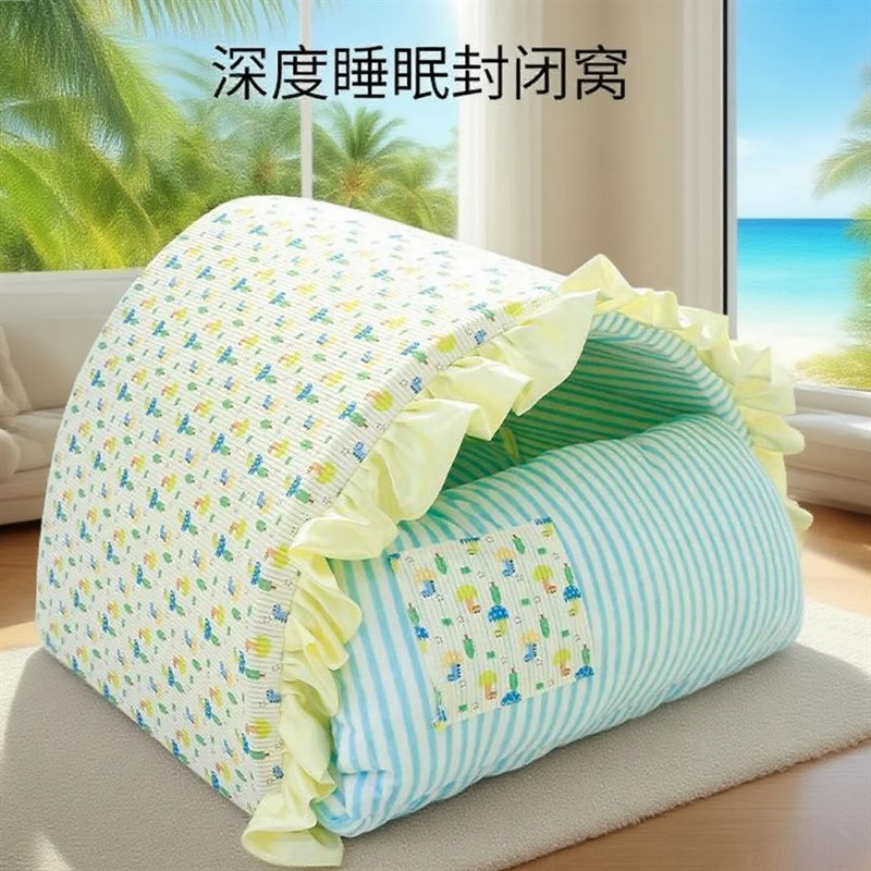 猫窝四季通用可拆洗封闭式太空舱垫子新型睡觉床宠物小狗用品夏天