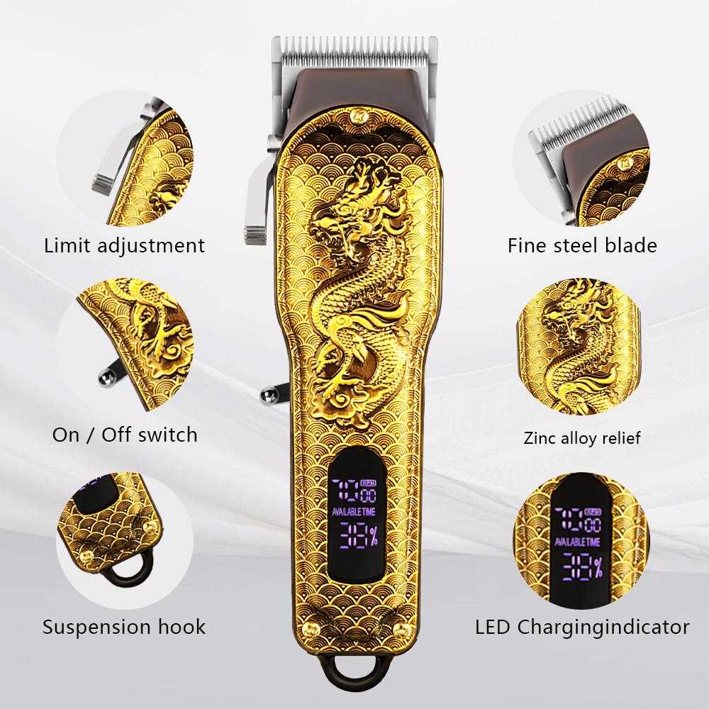 直销新款跨境亚马逊理发器复古油头电推剪发廊专业美发电推子渐变