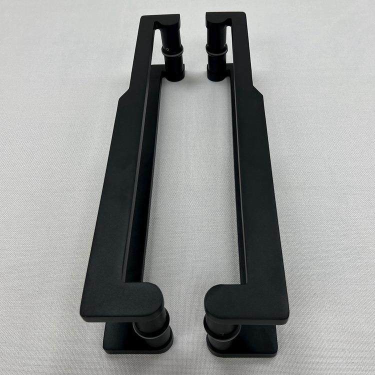 直销新款玻璃门拉手新款轻奢欧式蓝黑色现货实心有无框门仿古铜实