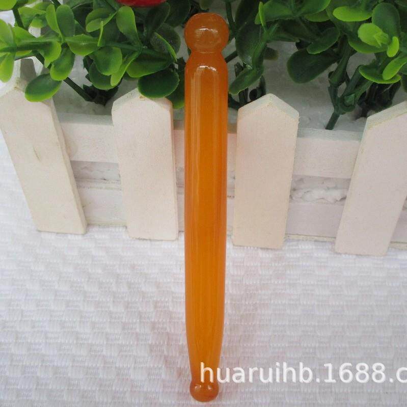 直销新款树脂点穴笔面部美容棒经络按摩工具刮痧板经络笔拨筋棒莞