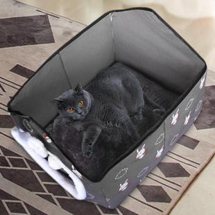 直销新款 四季 通用可拆洗小型犬大号狗屋猫笼子宠物床加厚加粗冬季