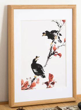 直销新款实木大相框挂墙16寸20寸24寸装裱画框素描海报4K8KAA4框