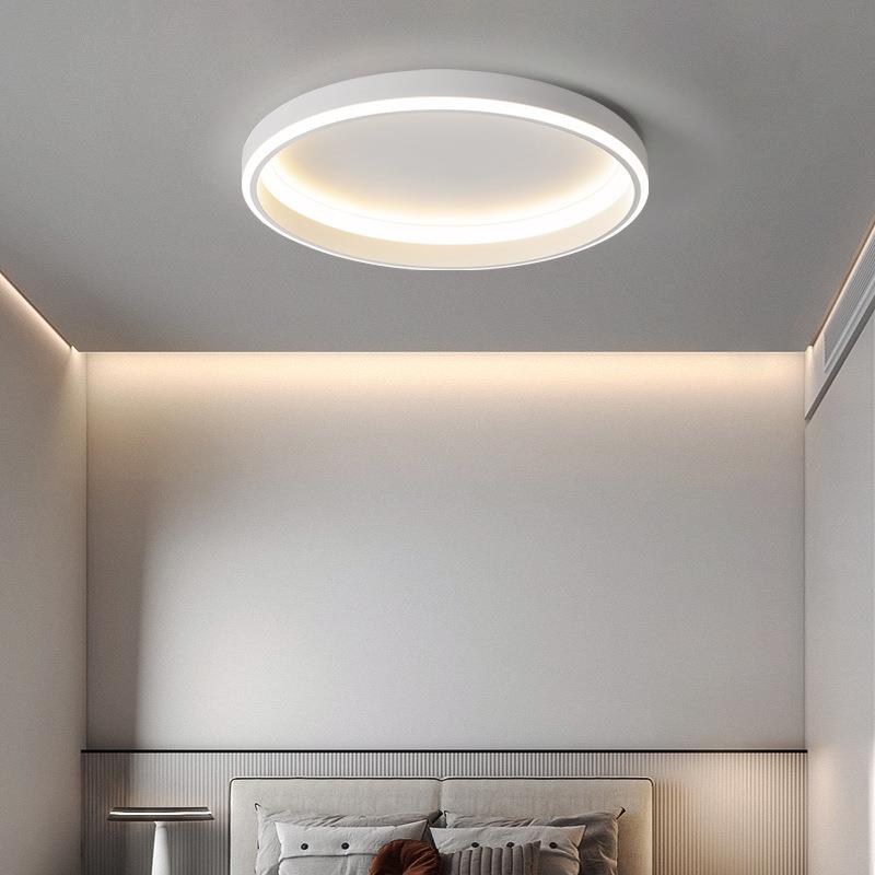 直销新款卧室灯极简房间灯2023年新款奶油风高亮LED全光谱书房主