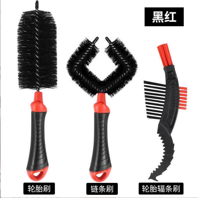 直销新款新款自行车链条清洗刷清洁工具牙盘毛刷清洁链条轮组毛刷