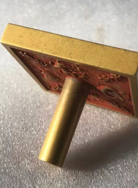 古玩铜器收藏仿古做旧纯铜青龙白虎朱雀玄武 四大兽印章摆件