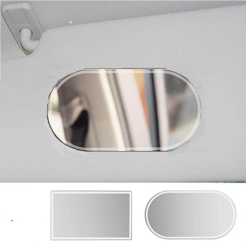 新款直销汽车遮阳板化妆镜车內装饰用品防碎车内辅助后视两用挡风