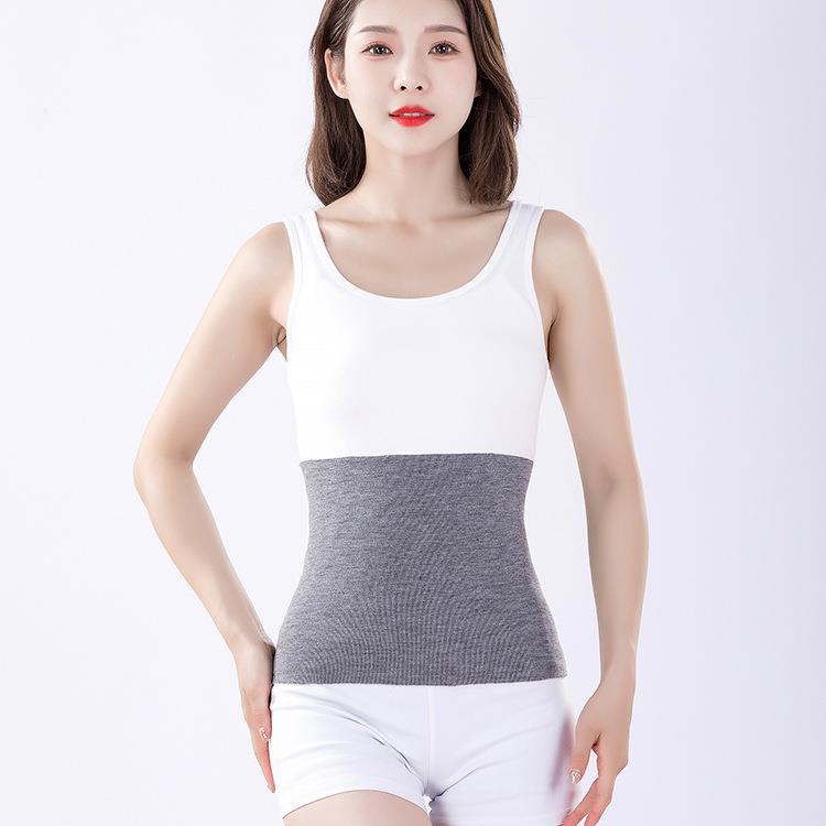 直销新款羊毛一体绒厚款护腰无边加厚弹力护腰护肚子产后保暖骑车