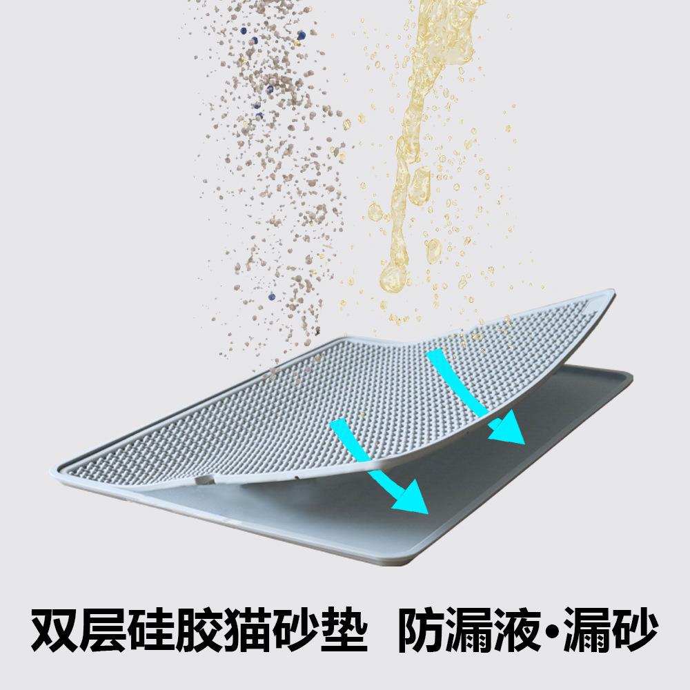 直销新款超大号猫砂垫双层过滤控砂防带出外溅猫砂垫子宠物猫咪用