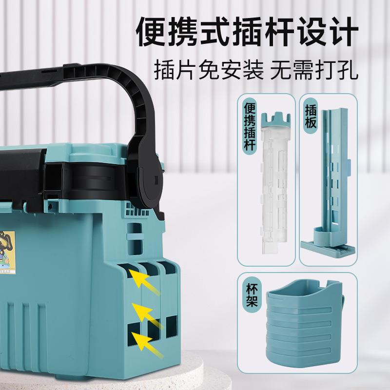 直销新款路亚钓箱饵盒多功能钓鱼箱子套装路亚箱渔具用品