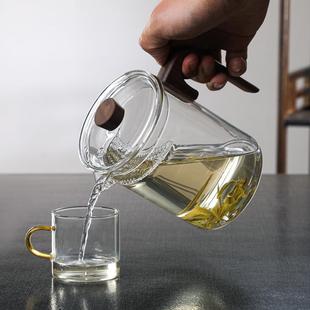 玻璃泡茶壶月牙过滤冲茶器高档家用泡绿茶专用茶具花茶沏 直销新款
