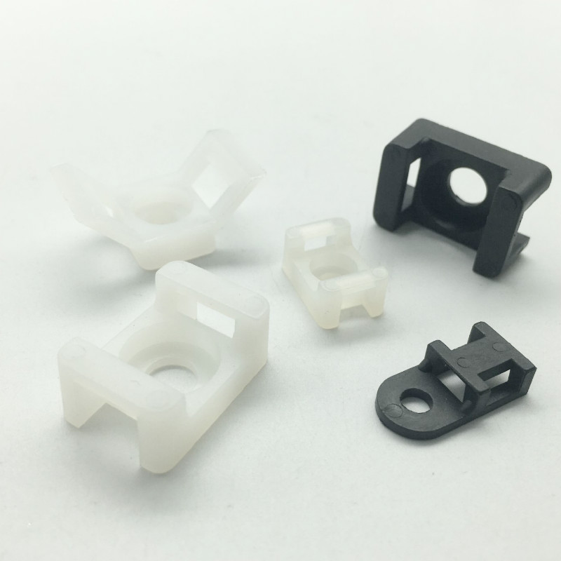 热销STM扎带固定座马鞍形电线固定座HC-0/1/2S/2/4/5螺丝孔黑白10