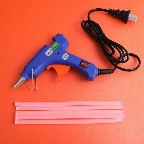热销热熔电热枪幼儿园手工家用儿童热融溶小胶枪机塑料棒棒胶7mm