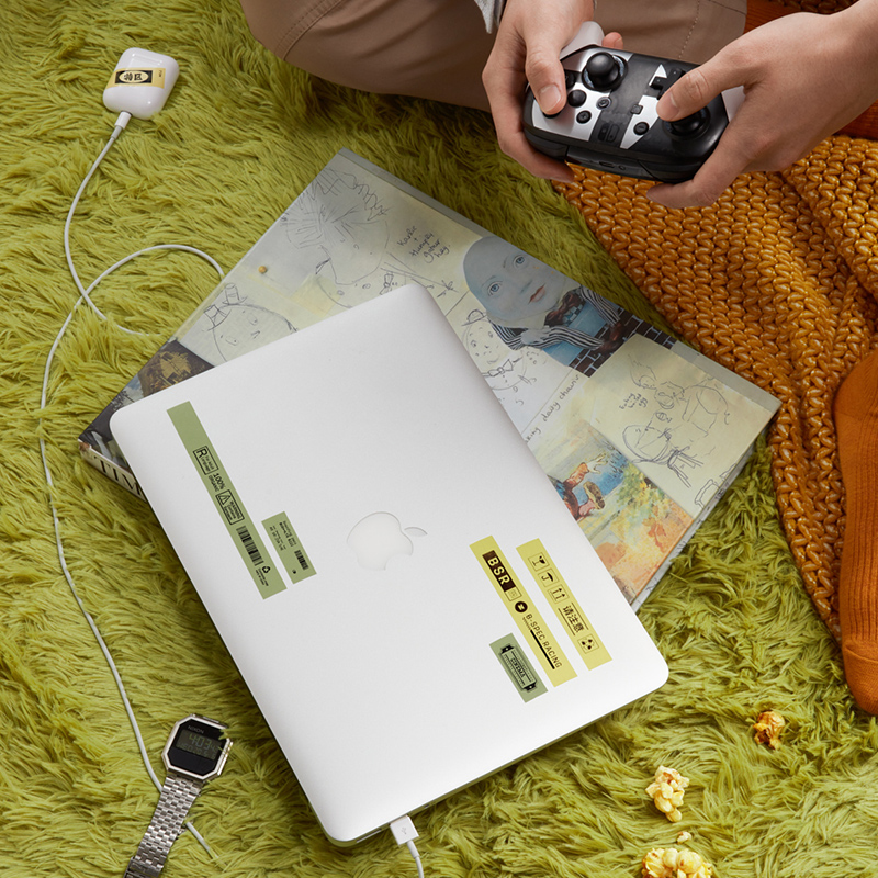 热销【井井标签机小元气标签-秋天见】不干胶打印纸标价纸超市商