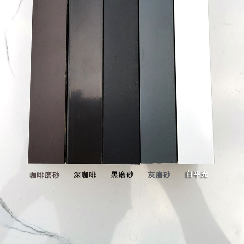 热销哑光黑色磨砂铝合金方管20*10*1mm空心矩形铝管铝方管方通铝