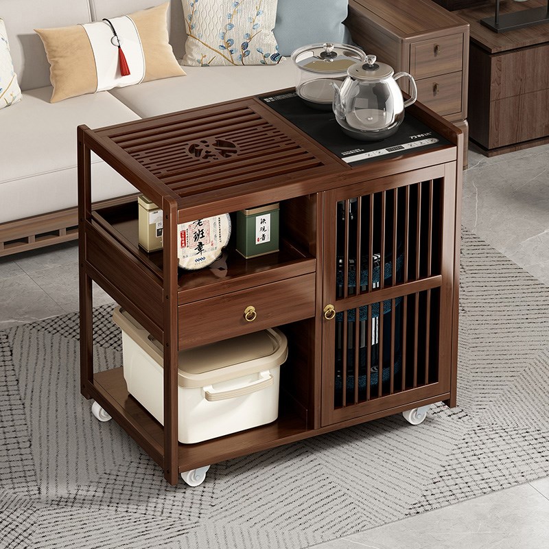 热销移动边几茶台沙发茶几家用茶桌客厅茶水柜多功能茶车烧水一体