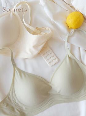 softsonnets果冻条软支撑无痕内衣舒适无钢圈双皮奶乳胶少女文胸