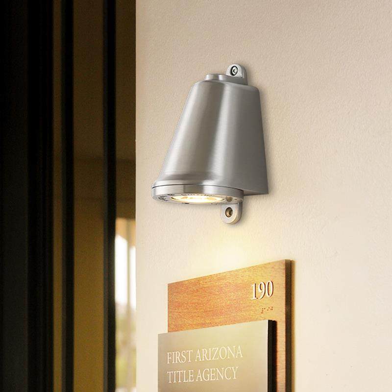 覆古侘寂风工业风充电庭院灯极简射灯铸铝马蹄灯防水户外门牌壁灯