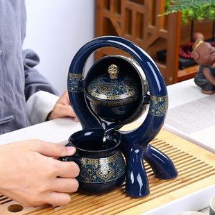 逍遥泡半自动泡茶器单个家用懒人冲茶器防烫陶瓷茶壶功夫茶煮茶器