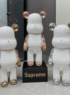 卡通暴力熊存钱罐客厅家居简约轻奢电视柜大号落地创意装饰品摆件