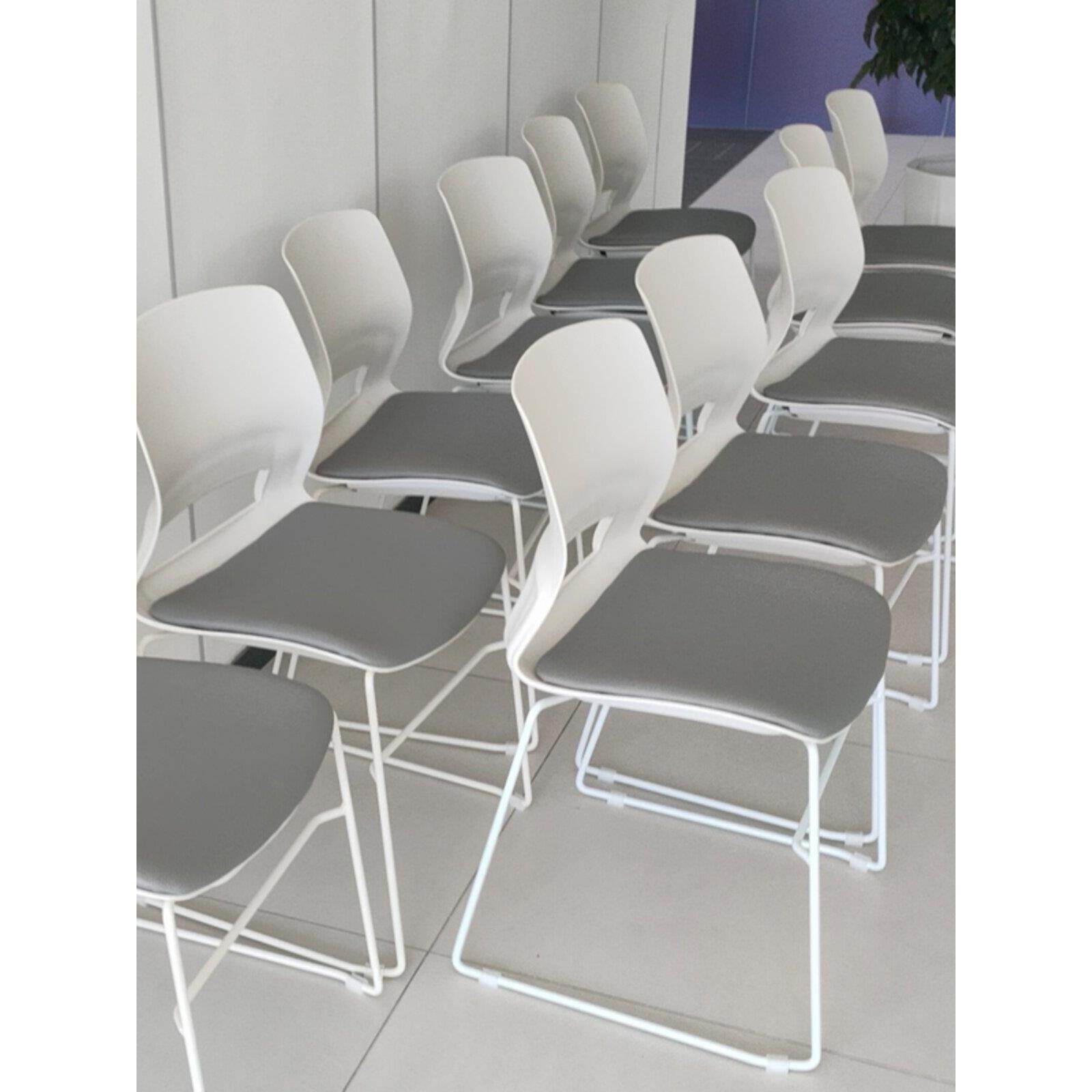 培训椅可叠落会议室靠背洽谈座椅会议椅电脑椅椅子弓形椅简约会客