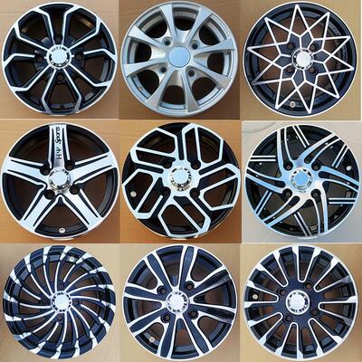 145/70R12铝圈轮毂135/1557012四轮电动车新能源老头乐12寸口改装