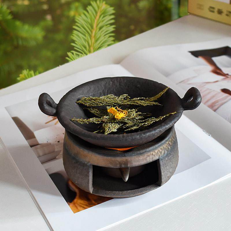 厚院【圭窈】粗陶烤茶炉可干烧提香器隔火香薰加热扩香位上烘焙器,餐饮具,茶道/零配,淘宝优惠券,粉丝福利购,淘宝优惠卷