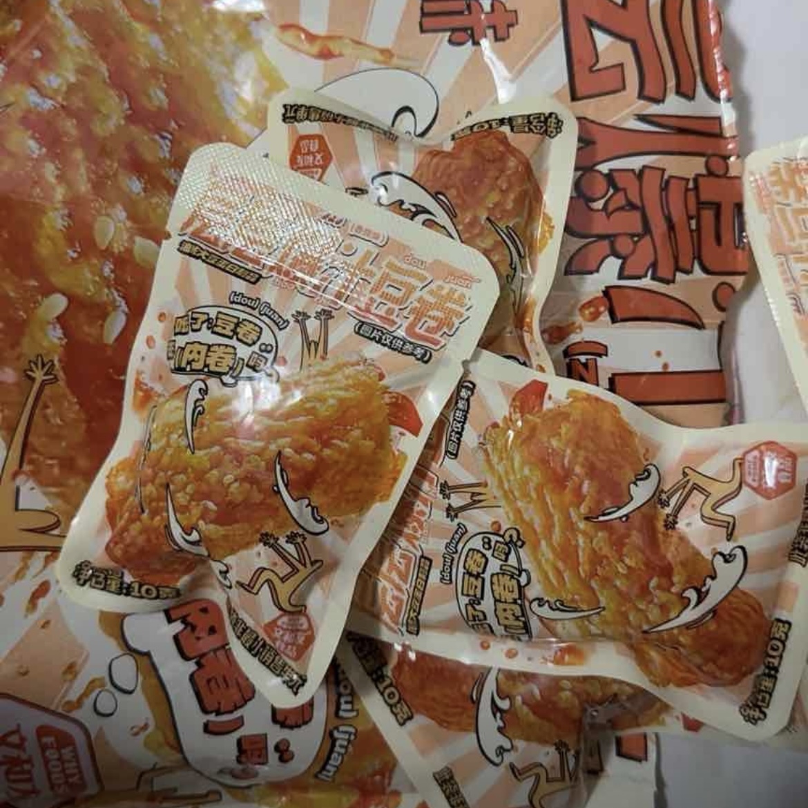 湖南特产文和友爆汁豆卷豆干香辣味高蛋白零食