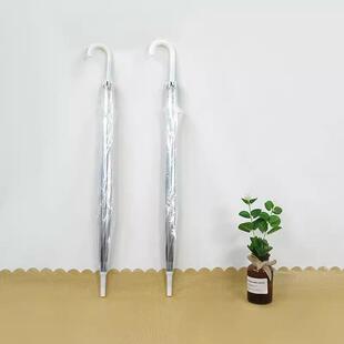 直销新款一件包邮8骨透明雨伞大号直杆长柄伞小清新自动拍照雨伞