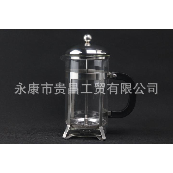 直销新款爆款法压壶不锈钢玻璃冲茶器法式压滤咖啡壶耐热防爆冲茶