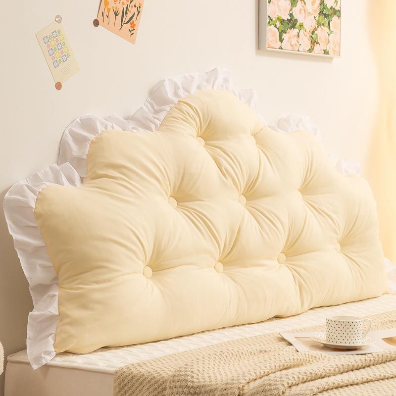 直销新款公主风网红卧室床头靠垫榻榻米床上靠枕护腰双人防撞软包