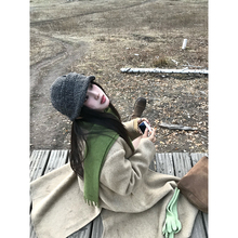 Joeyoo秋冬新款高级感双面毛呢外套女中长款加厚巨好看羊毛大衣潮